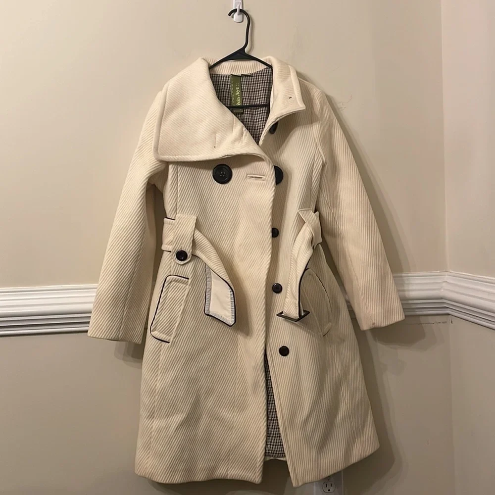 Soia & Kyo gemma wool cream coat - Picture 4 of 6